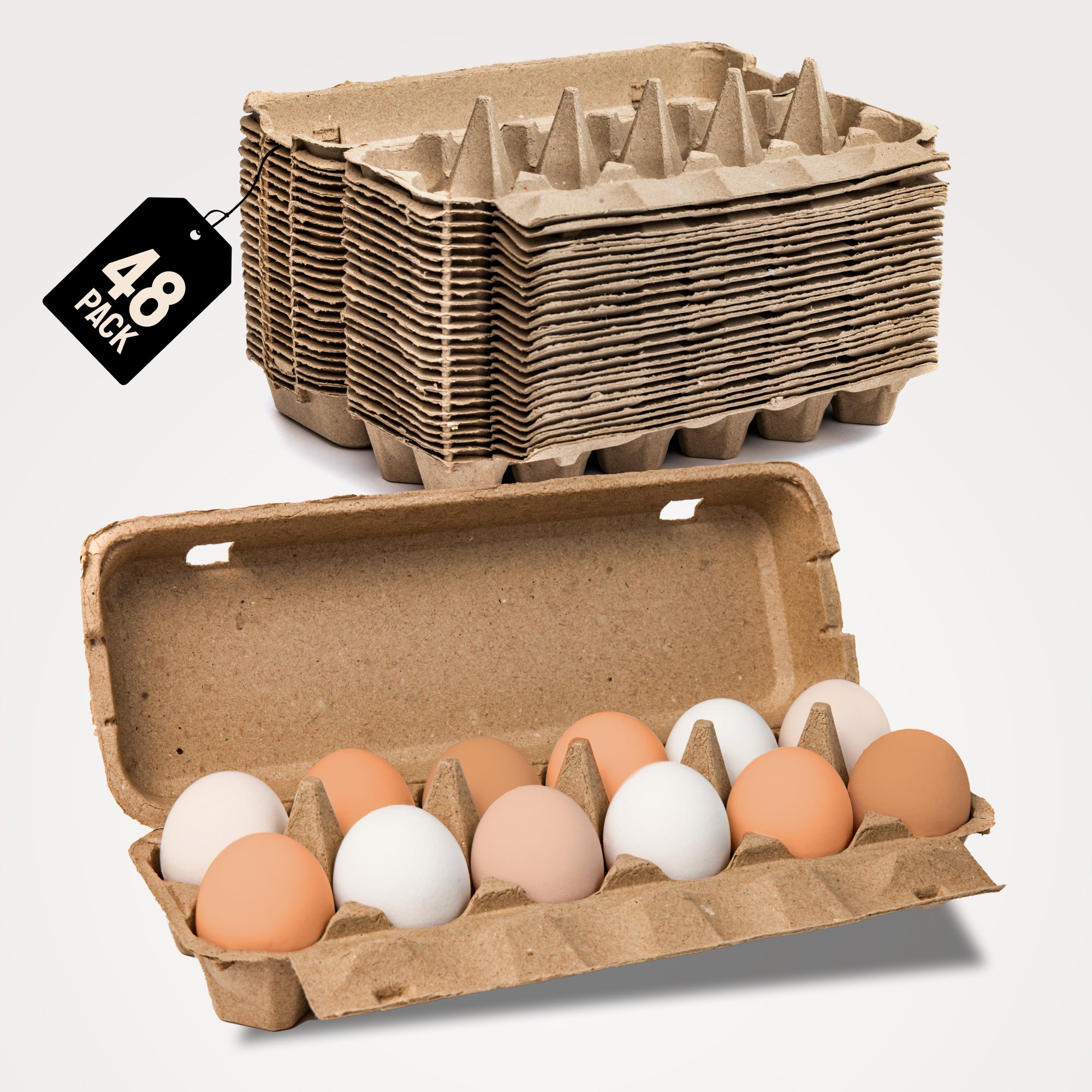 Laid in USA: Reusable, Compostable Egg Cartons (Bulk)